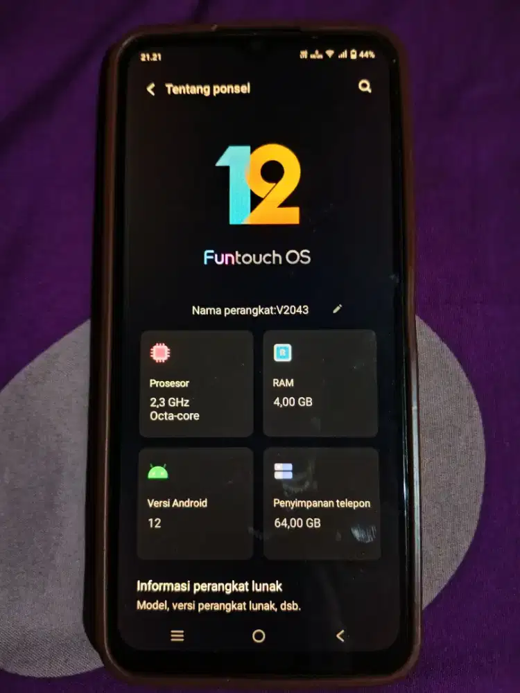 Vivo Y20 Ram 4GB/64GB