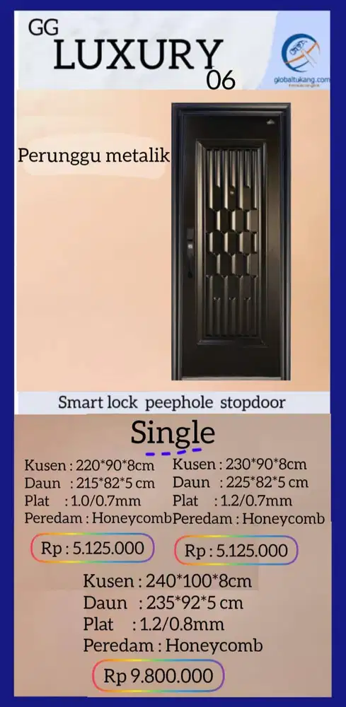 Jual Pintu baja solusi semua masalah pintu kota Padang