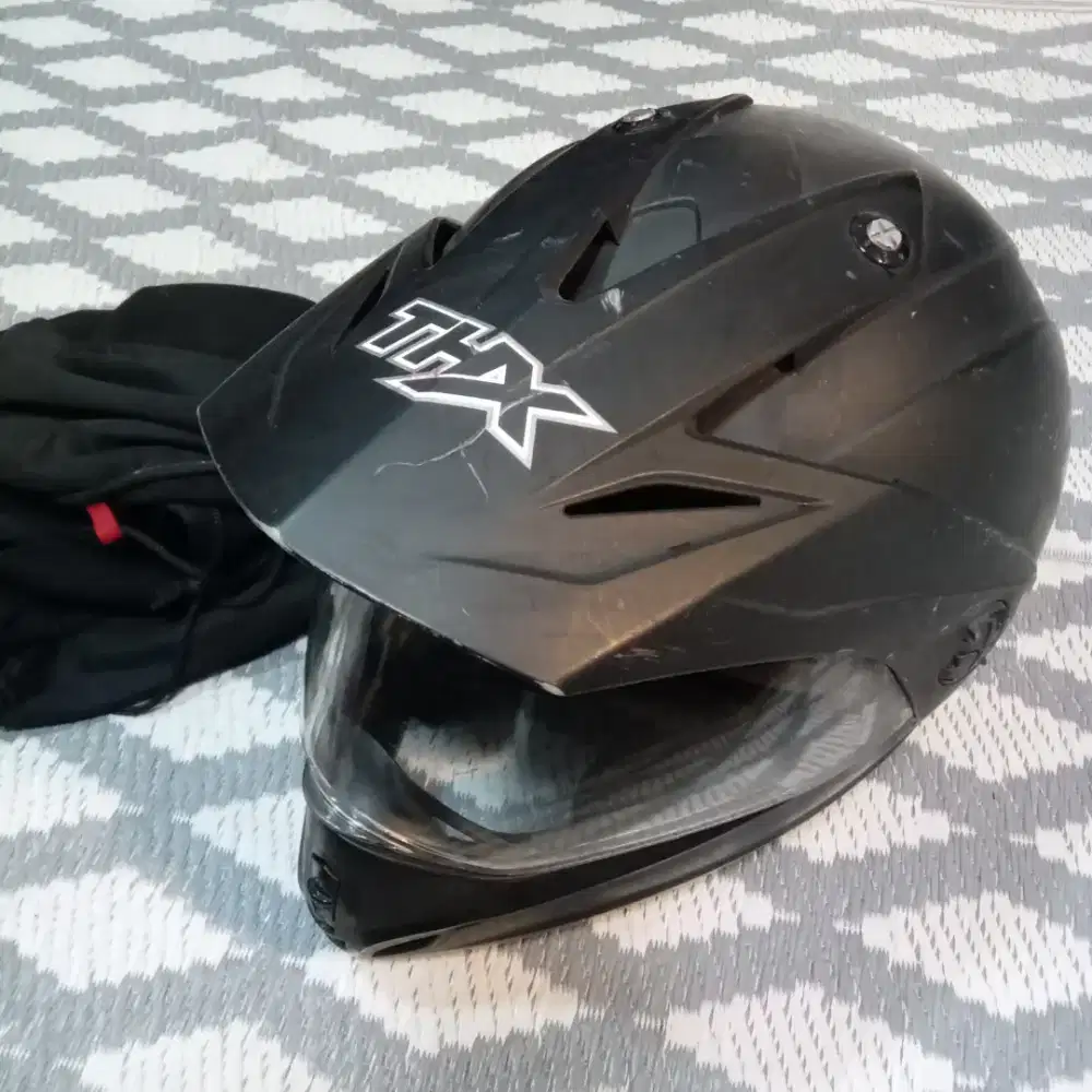 Helm THX supermoto trail motocross full face SNI KLX CRF no MDS JPX