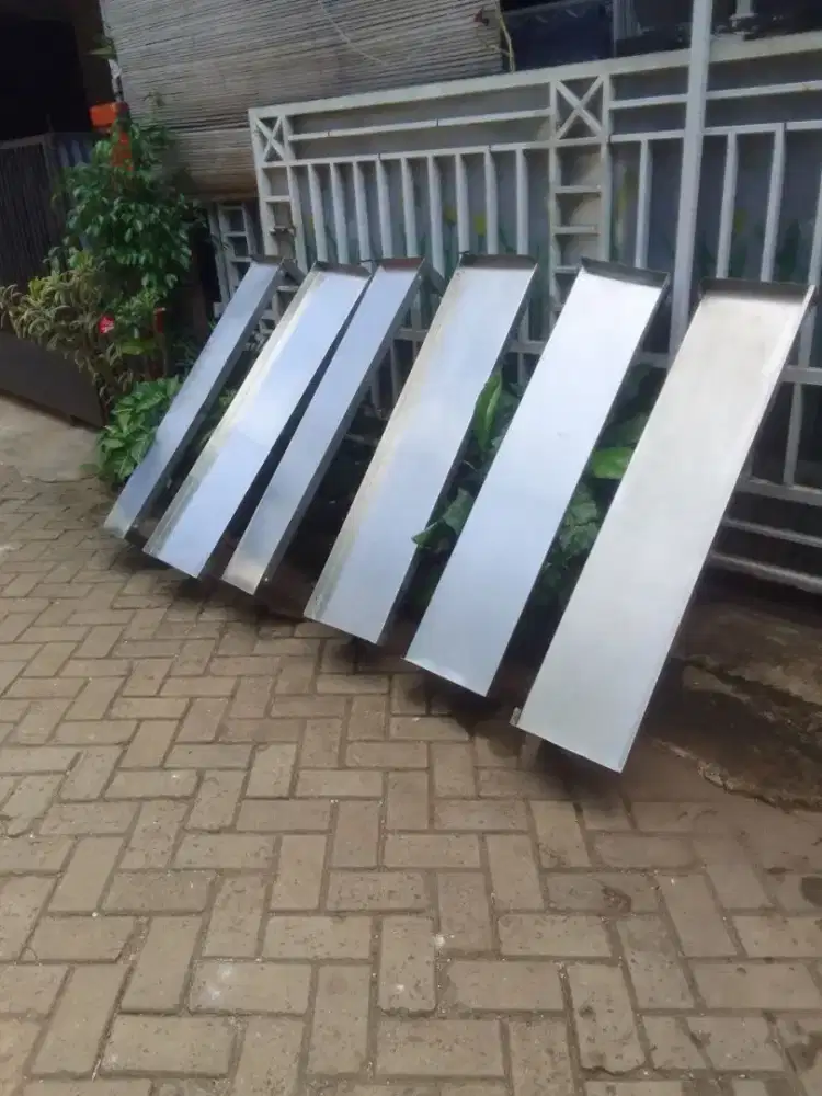 Wallshep stainless ukuran 120x30 ,Stok 6unit