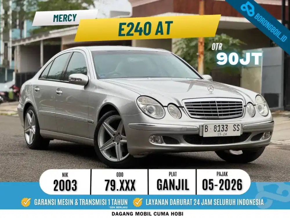 MERCY E240 AT 2003 ABU ABU MUDA METALIK Mercedes Benz