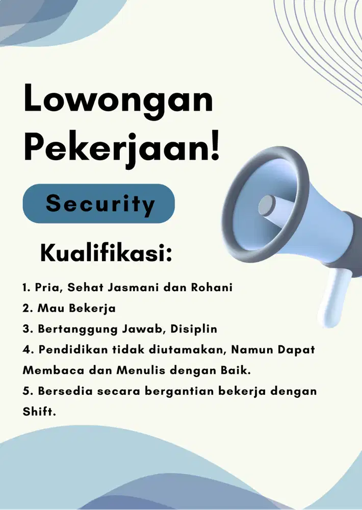 Dibutuhkan Security