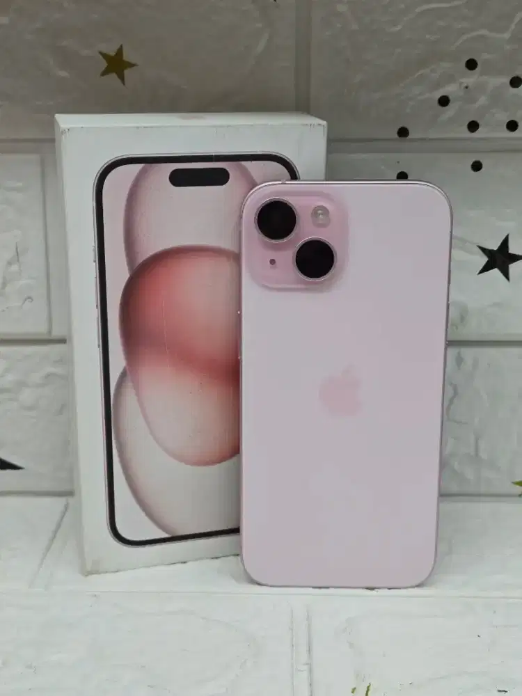 Iphone 15 256gb pink second resmi