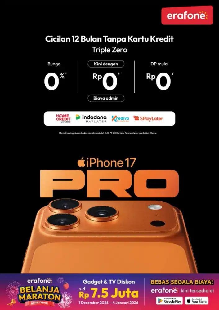 PROMO TRIPLE ZERO BUNGA MULAI 0%