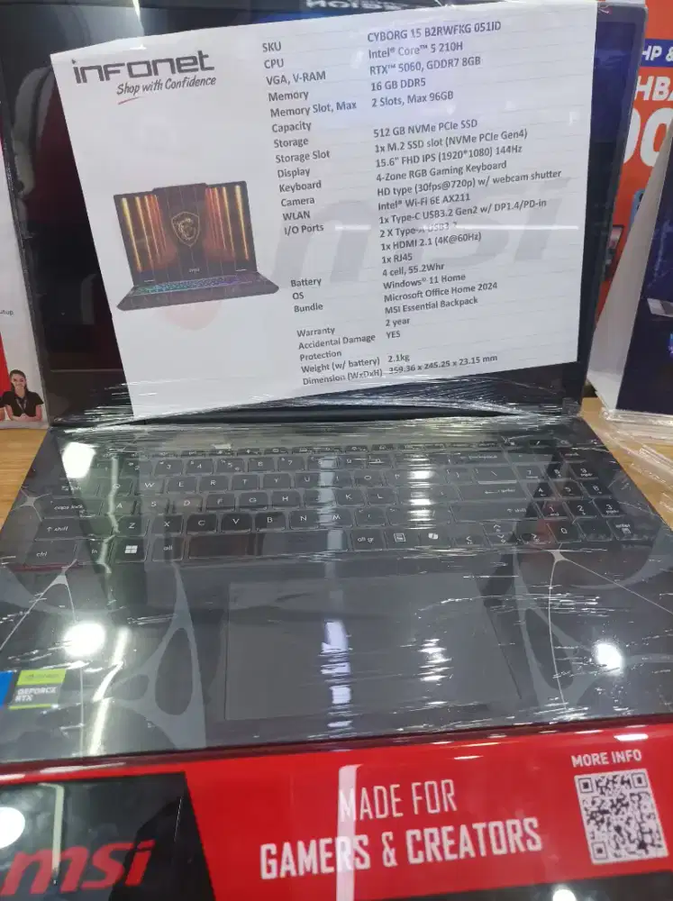 Cicilan Laptop MSI CYBORG 15
