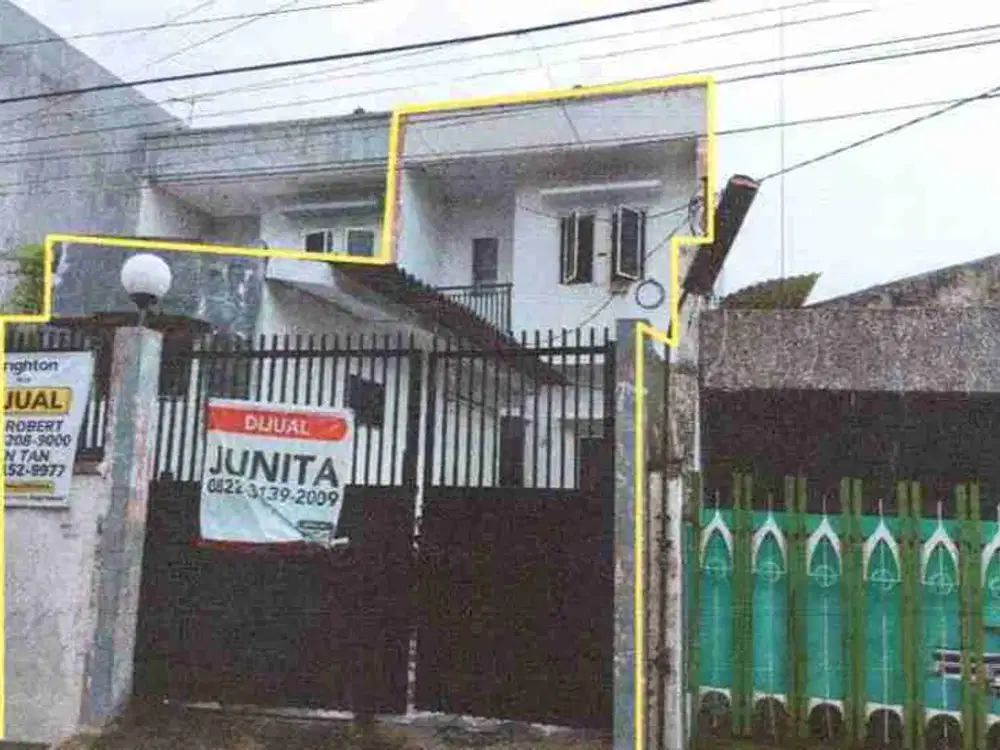 Dijual via lelang rumah di jln Lebak Arum Tambaksari Surabaya