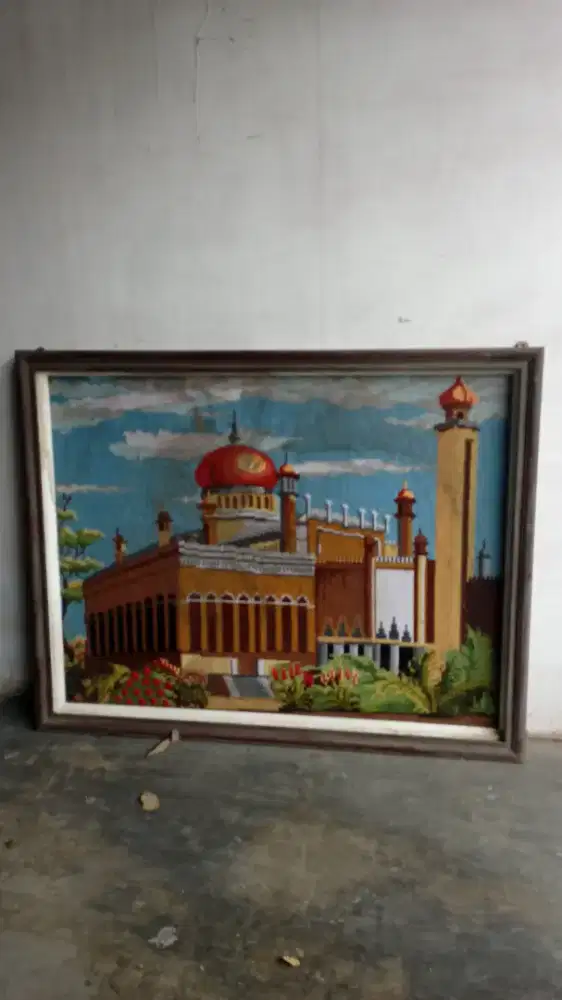 Kristik gambar masjid besar murah jogja