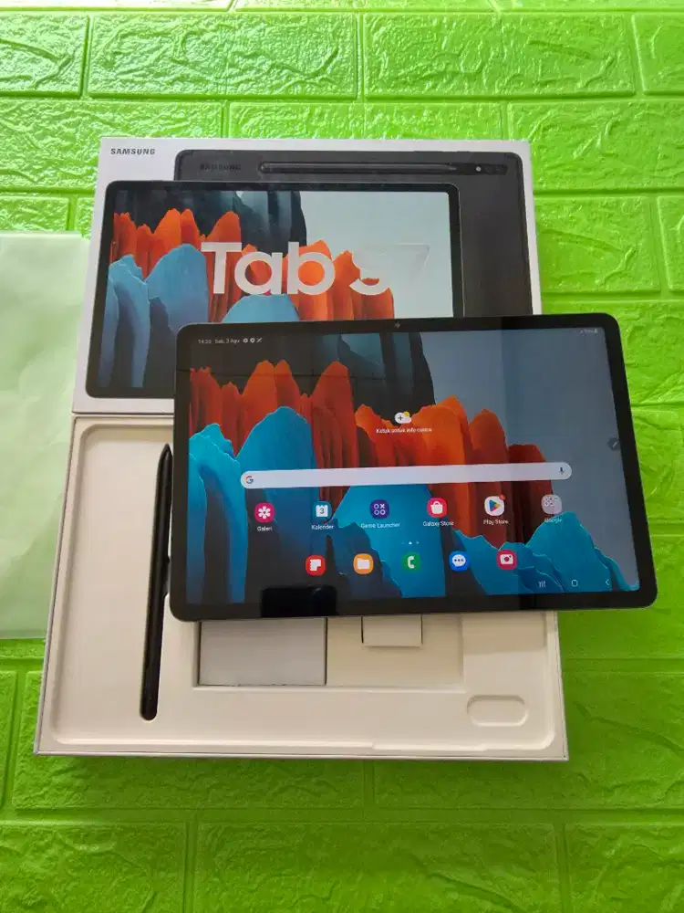 Samsung Tab S7 5G 6/128gb Wifi Cell Lengkap Normal