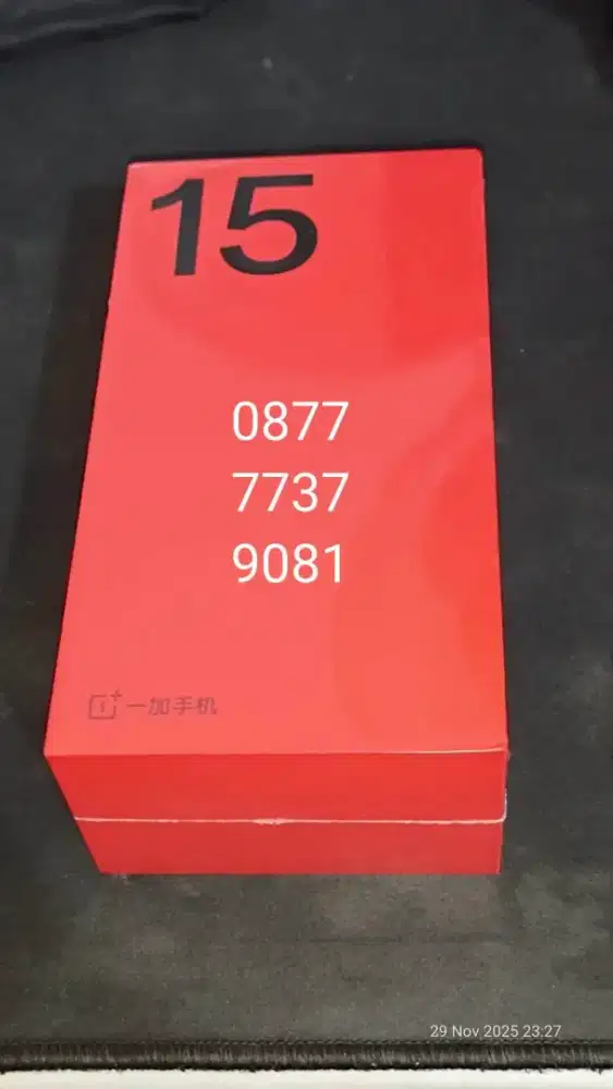 OnePlus 15 12/256 Hitam - IMEI BEA CUKAI