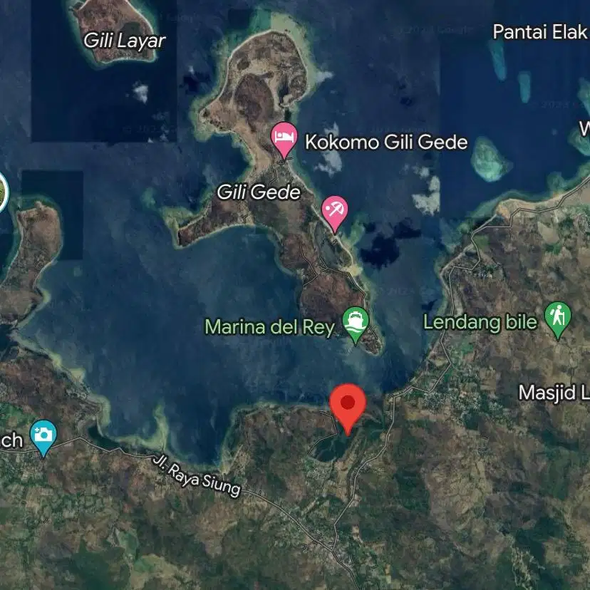 Tanah di Seberang Gili Gede Sekotong Lombok