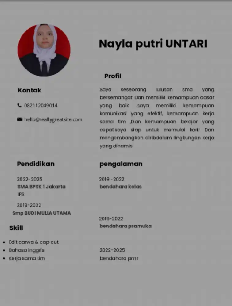 Saya mencari pekerjaan