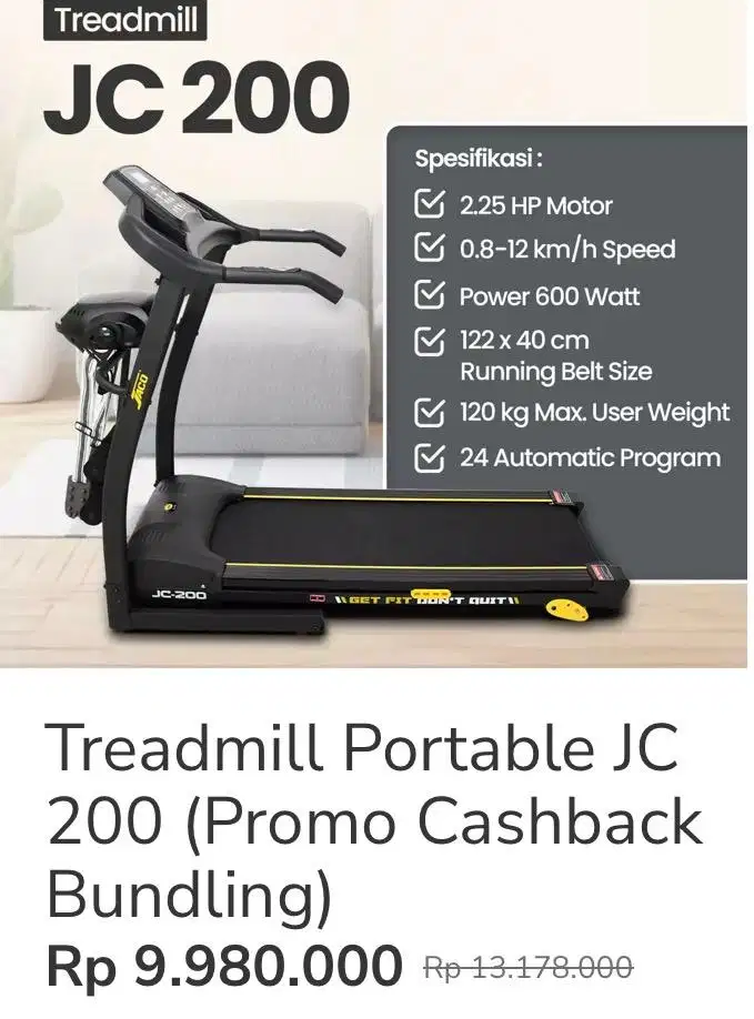 Treadmill Kondisi masih seperti baru