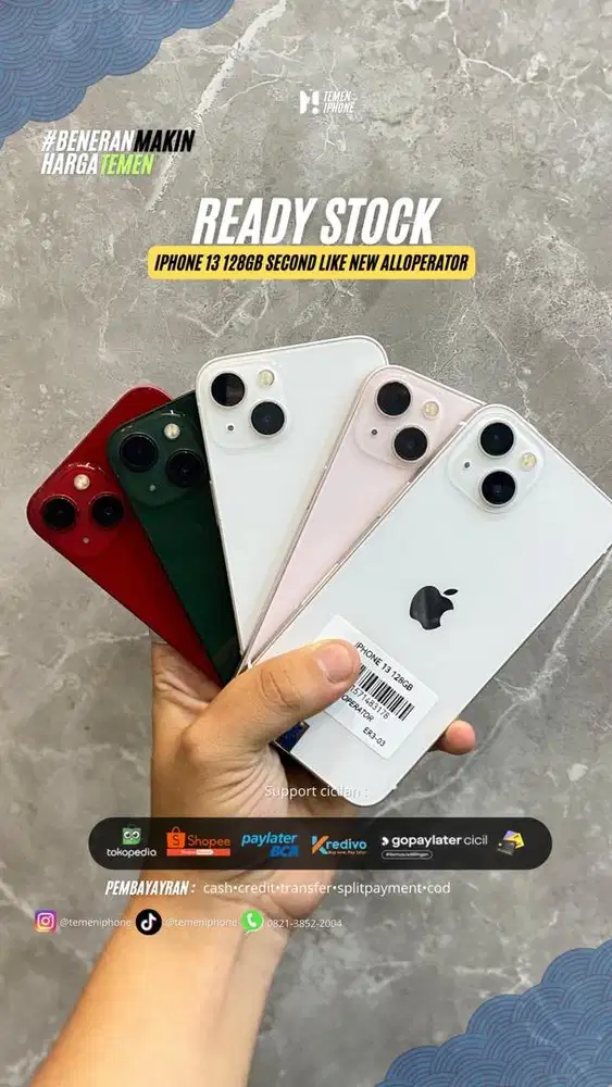 IPhone 13 128gb Like new Bergaransi
