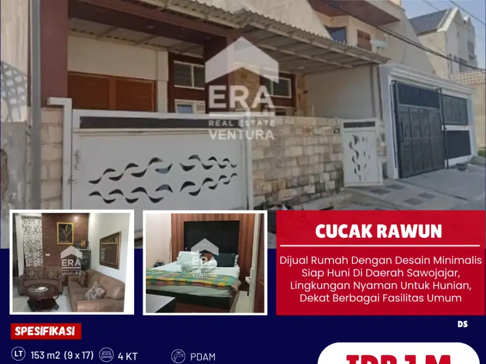 Rumah Dengan Desain Minimalis Siap Huni Di Daerah Sawojajar