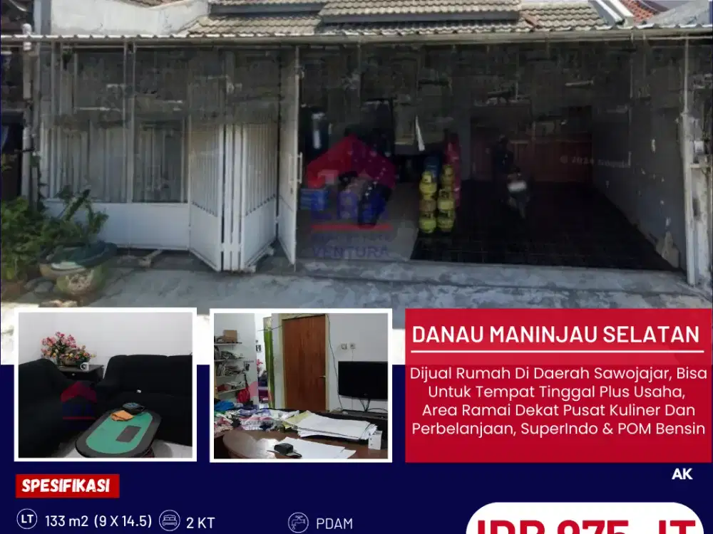 Rumah Di Daerah Sawojajar, Bisa Untuk Tempat Tinggal Plus Usaha