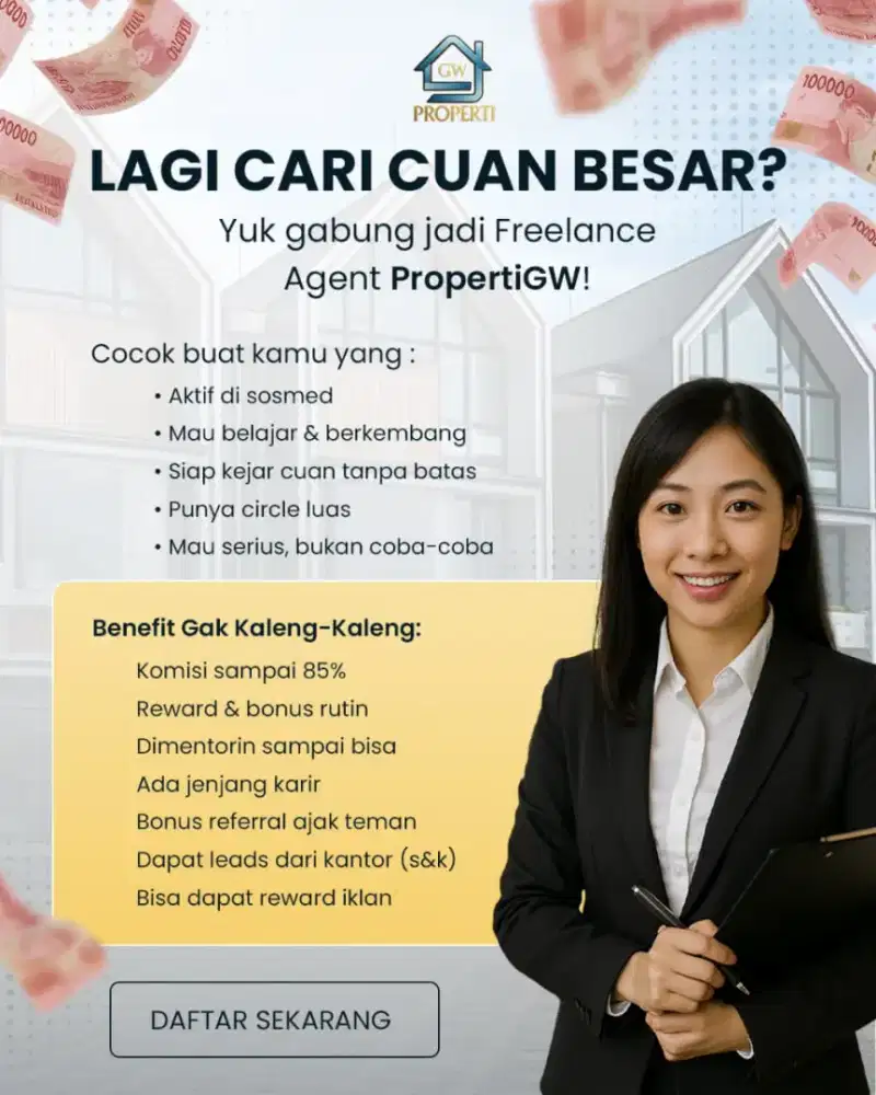 Freelance properti Penghasilan puluhan juta