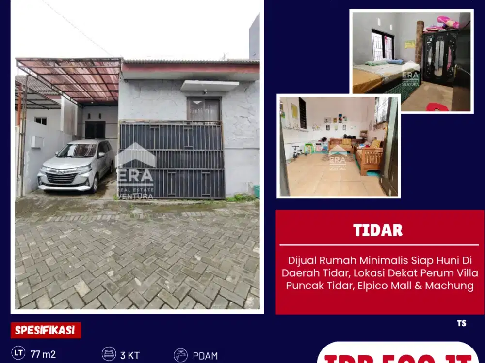Dijual Rumah Minimalis Siap Huni Di Daerah Tidar