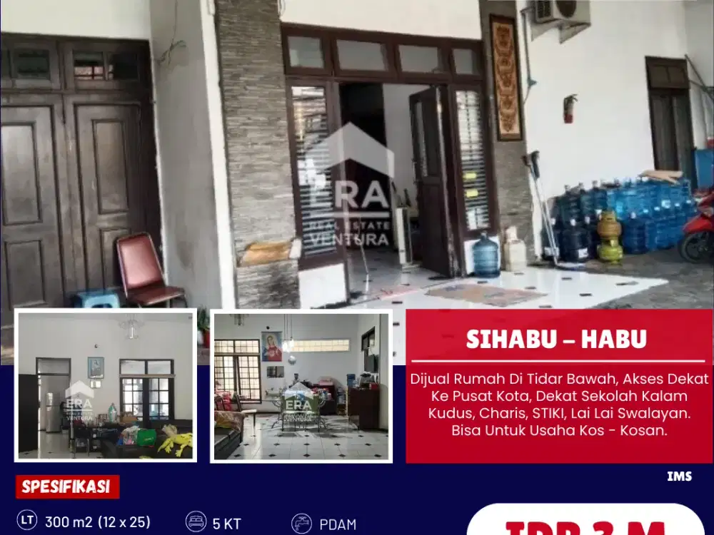 Dijual Rumah Di Tidar Bawah, Akses Dekat Ke Pusat Kota