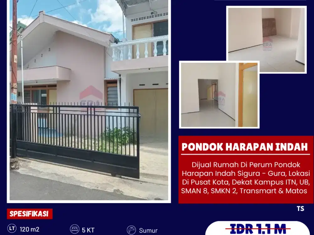 Rumah Murah Di Daerah Sigura2, Cocok Untuk Usaha Kos Kosan
