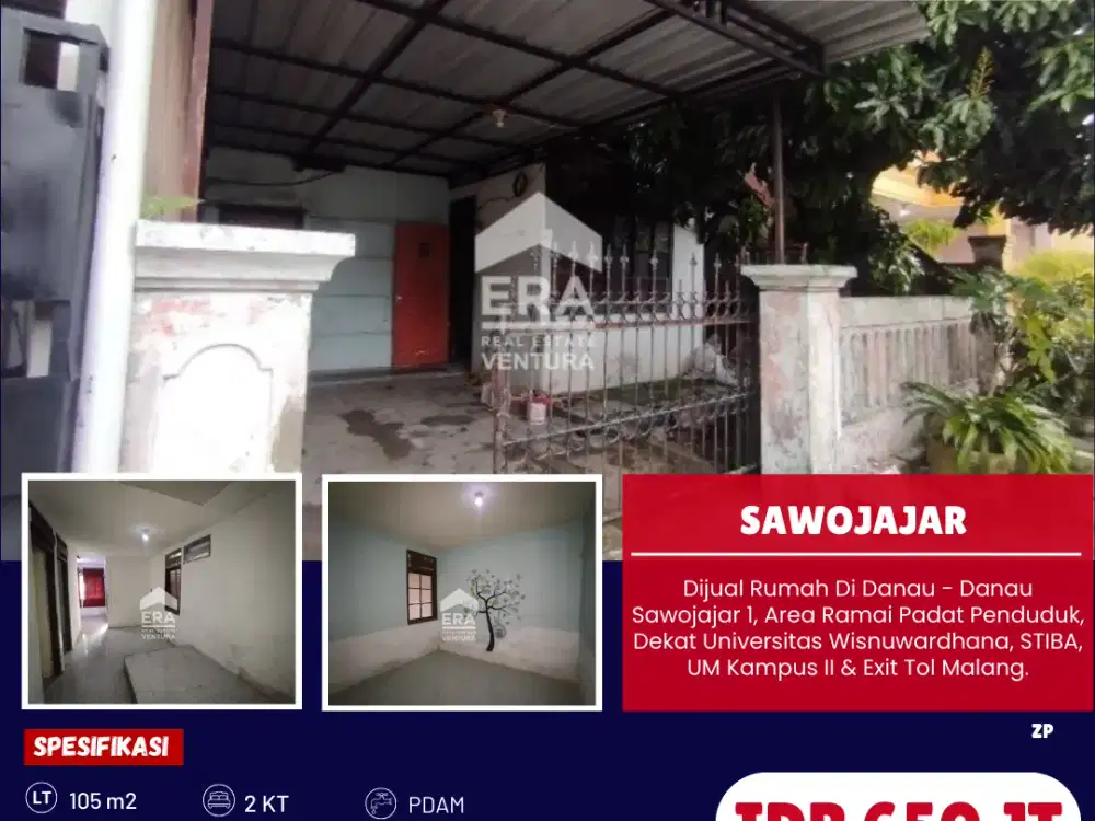 Dijual Rumah Di Danau - Danau Sawojajar 1