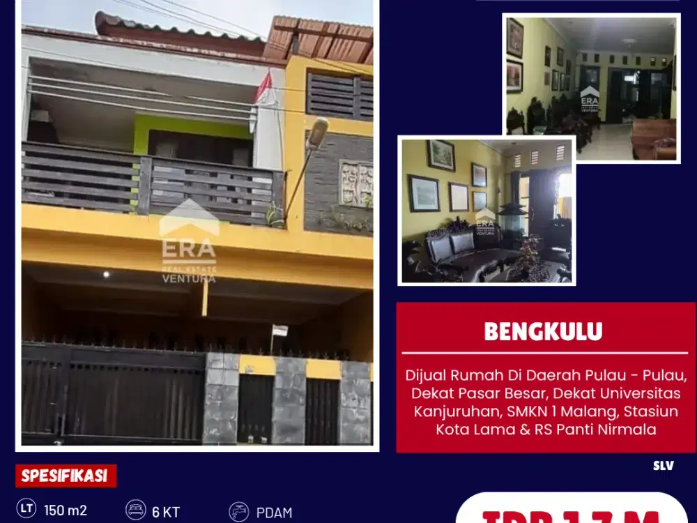 Rumah Di Daerah Pulau - Pulau, Dekat RS Panti Nirmala