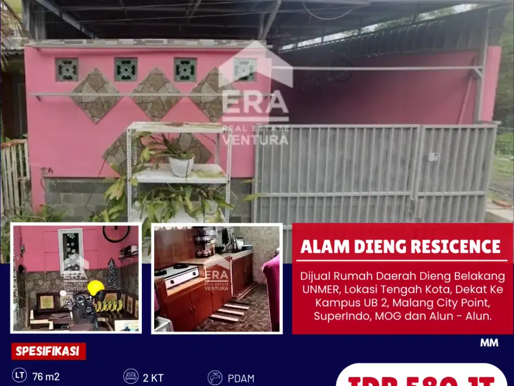 Dijual Rumah Di Alam Dieng Residence Belakang UNMER