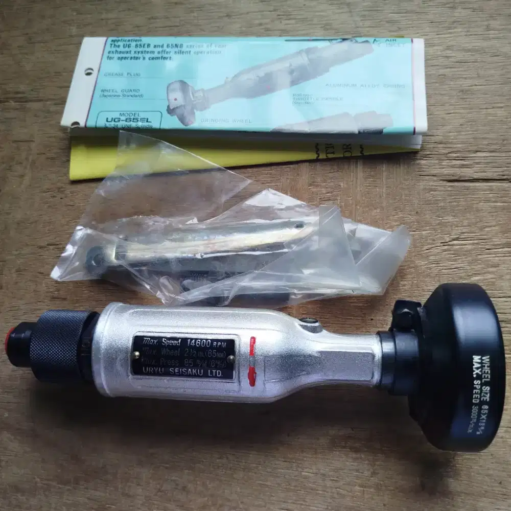 URYU UG-65E Air Straight Grinder tool Wheel Size 65mm Made In Japan