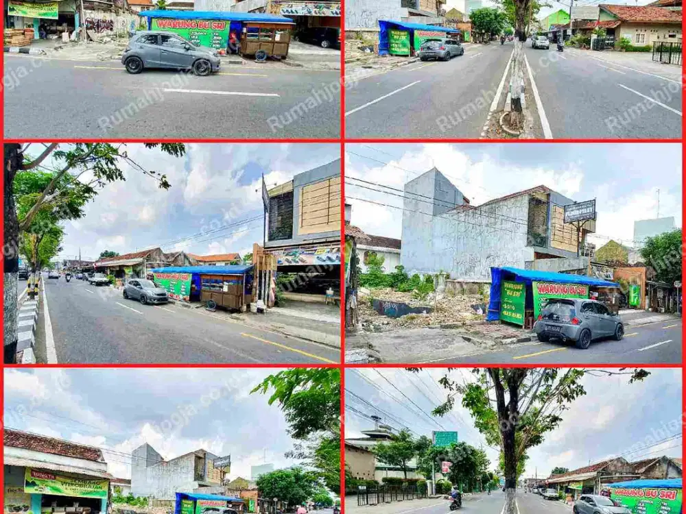 tanah pinggir jalan raya Wirobrajan area bisnis dekat malioboro