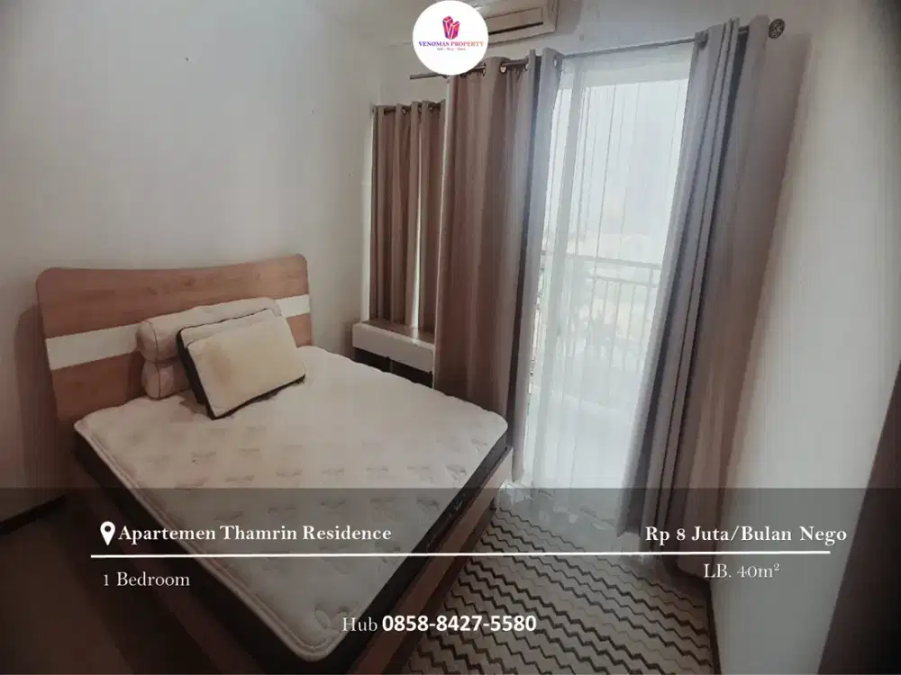 Disewakan Apartement Thamrin Residence 1BR Full Furnished Mid Floor