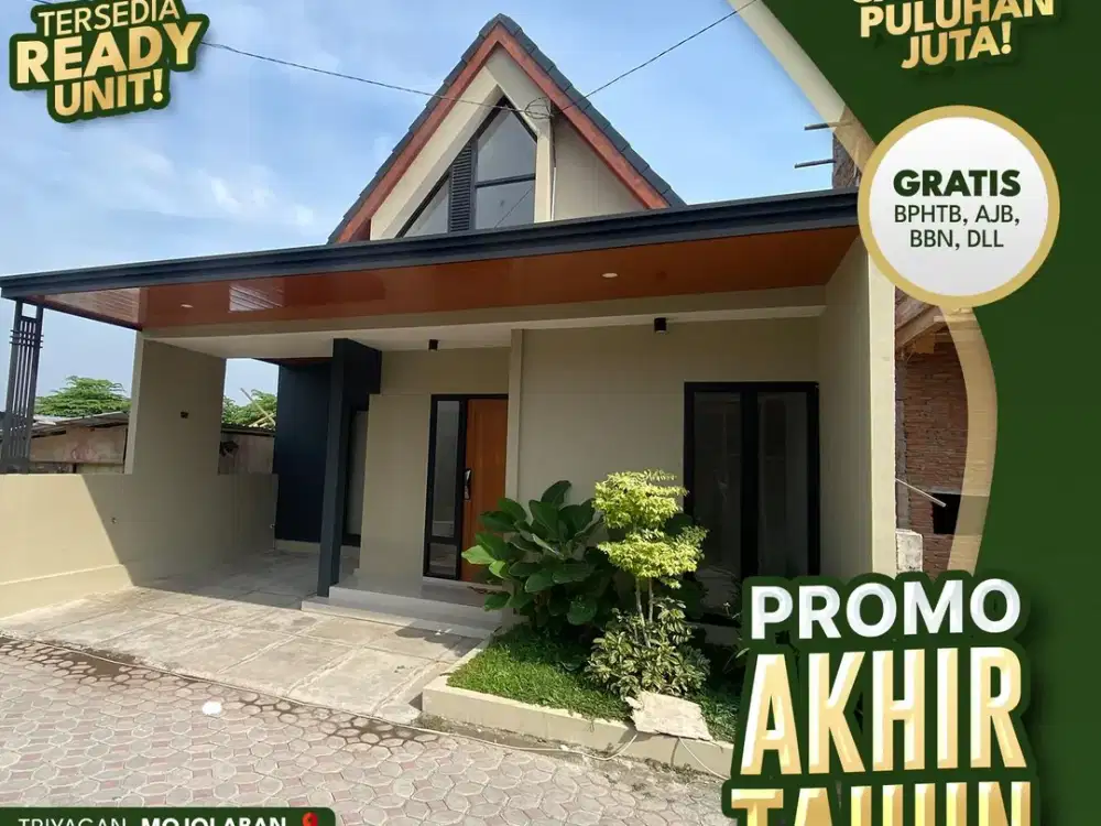 Rumah Mewah 1 Lantai Dekat Kampus UNS & Kota Solo