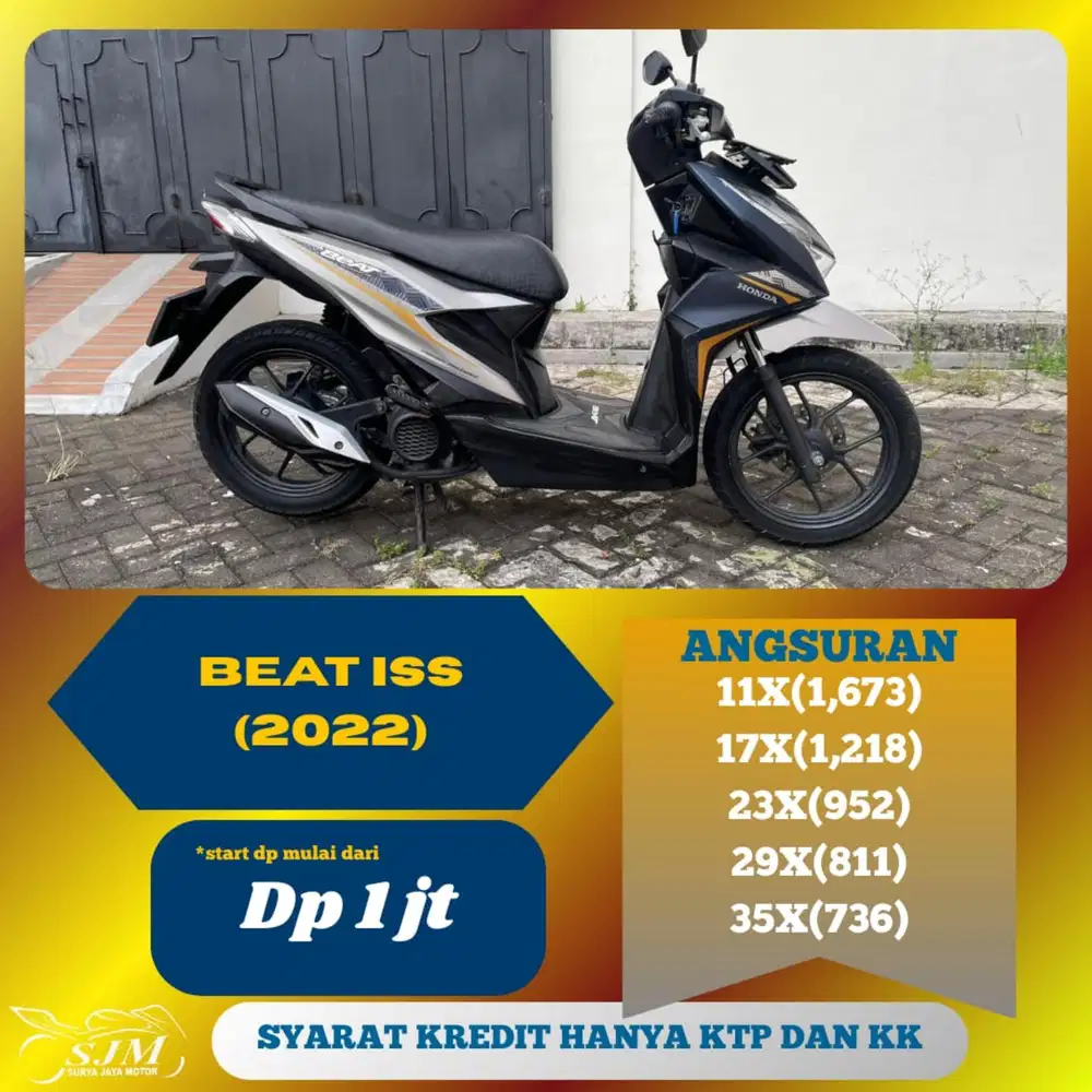 HONDA BEAT CBS ISS 2022 SIAP PAKAI