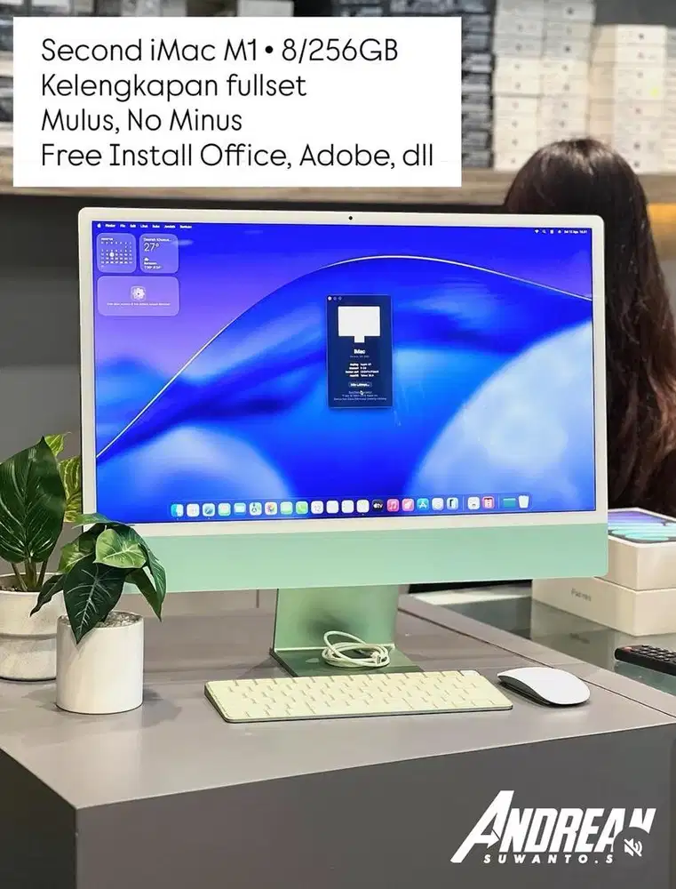 imac M1 8/256 fullset
