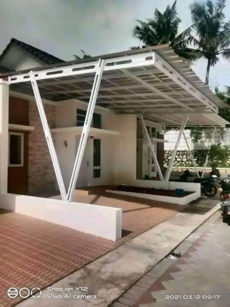 Kanopi baja ringan dn rangka hollow galvanis