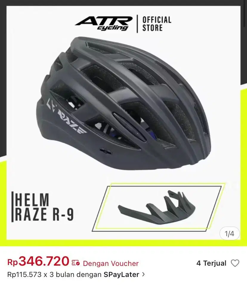 HELM SEPEDA RAZE R9 (MTB, ROADBIKE)