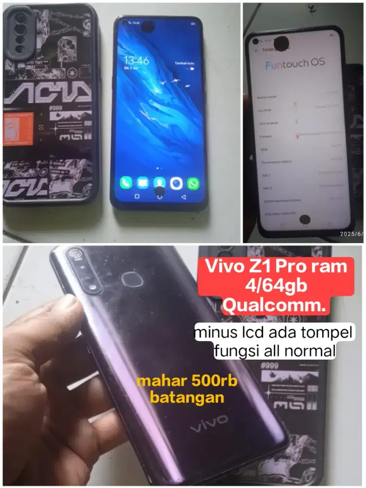 Vivo Z1 Pro ram 4/64gb kamera super bening