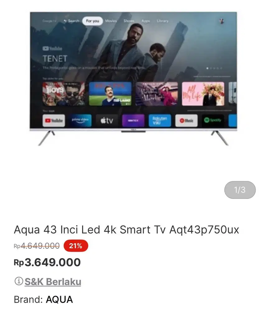 smart tv 4k AQUA