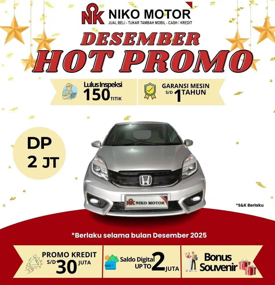 (ANTIK KM70RB) BRIO 1.2 E 2018 MT : 2017|2019