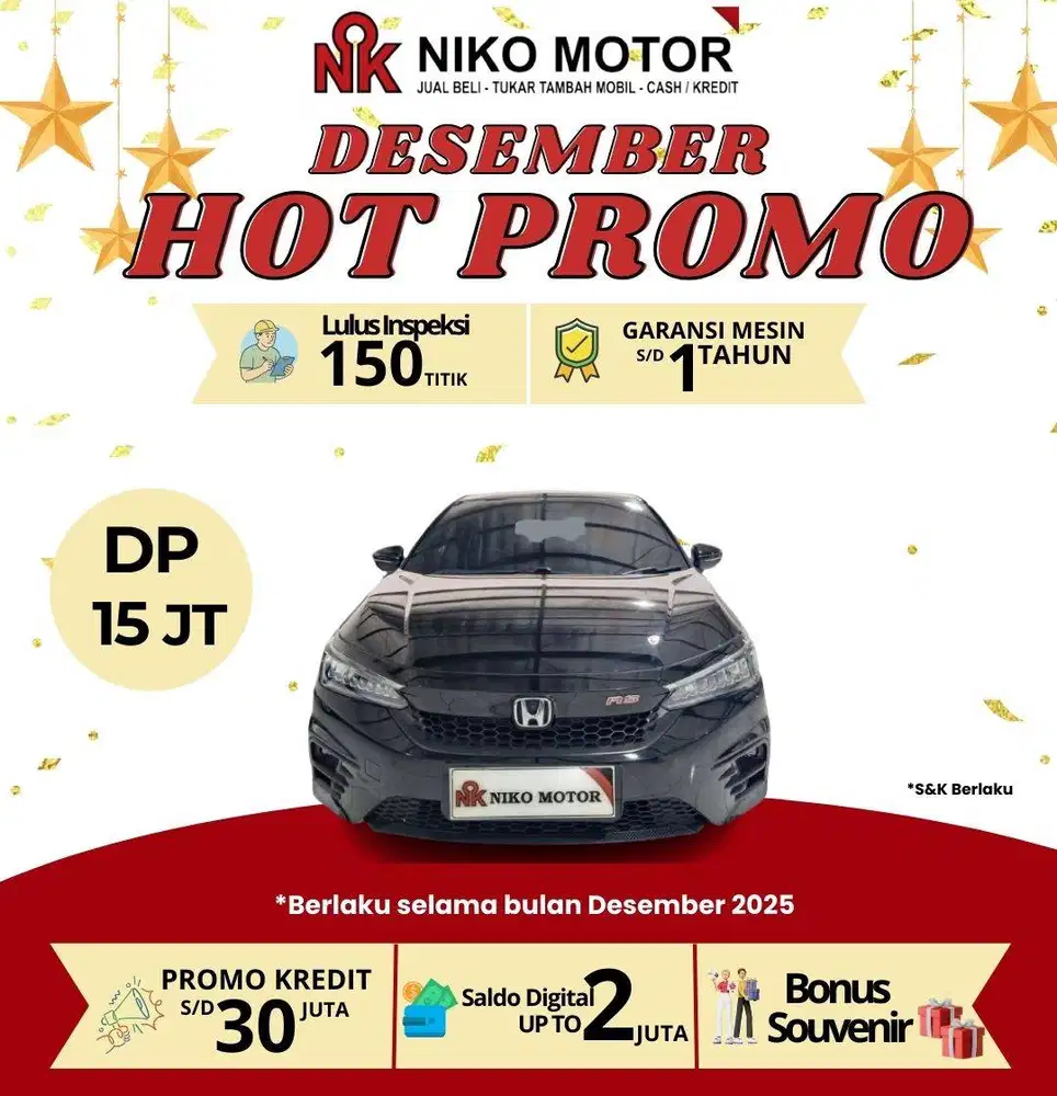 (ANTIK KM28RB) CITY HB RS 1.5 2022 AT : 2021|2023