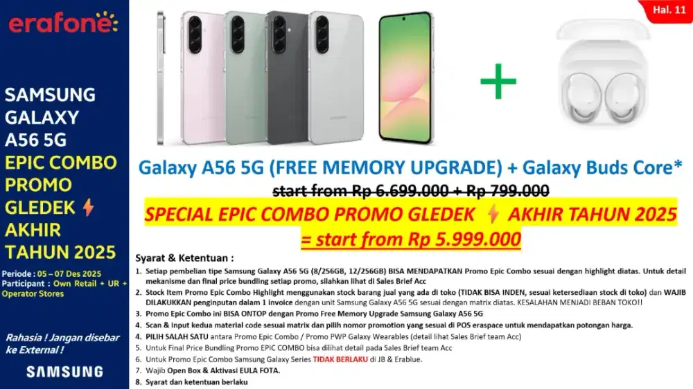 Samsung Series A56 Promo besar Akhir tahun 2025