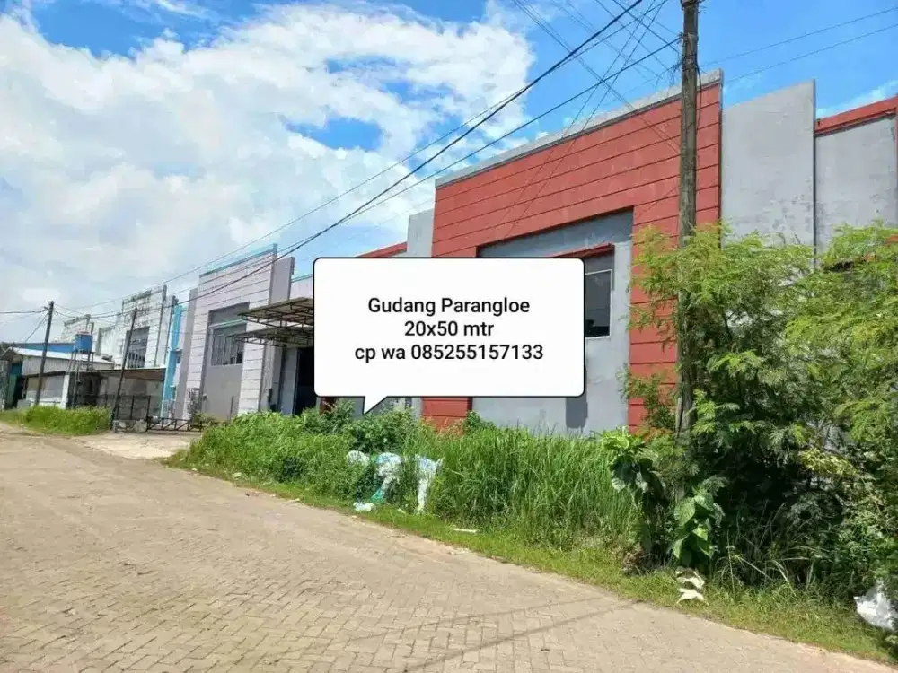 Gudang Murah Parangloe Makassar dekat Citraland Tallasa City Pelabuhan Airport Pattene