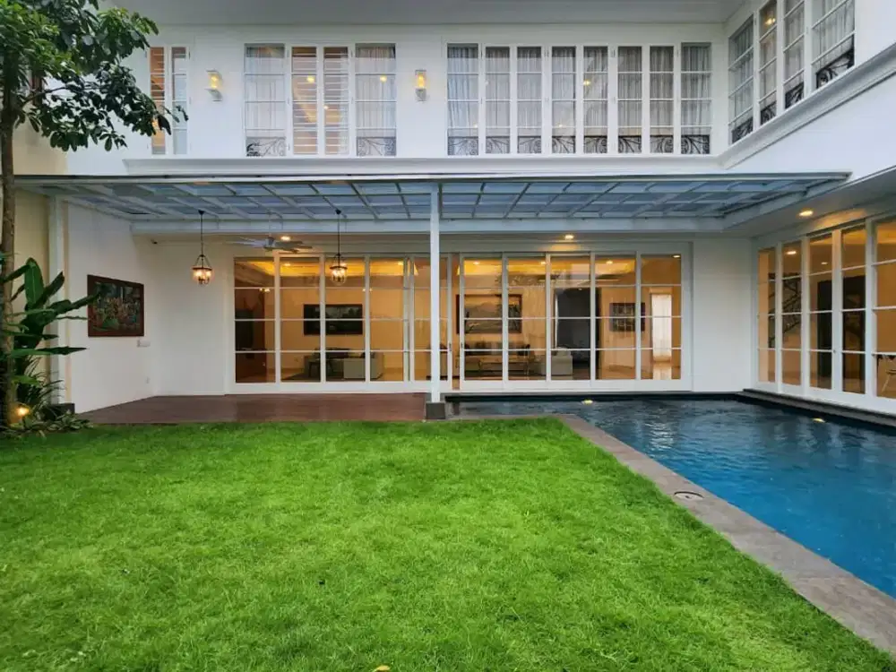 FOR SALE — Brand New Luxury House Kemang, Jakarta Selatan | American Classic Style | Fully Furnished | 38 M Nego