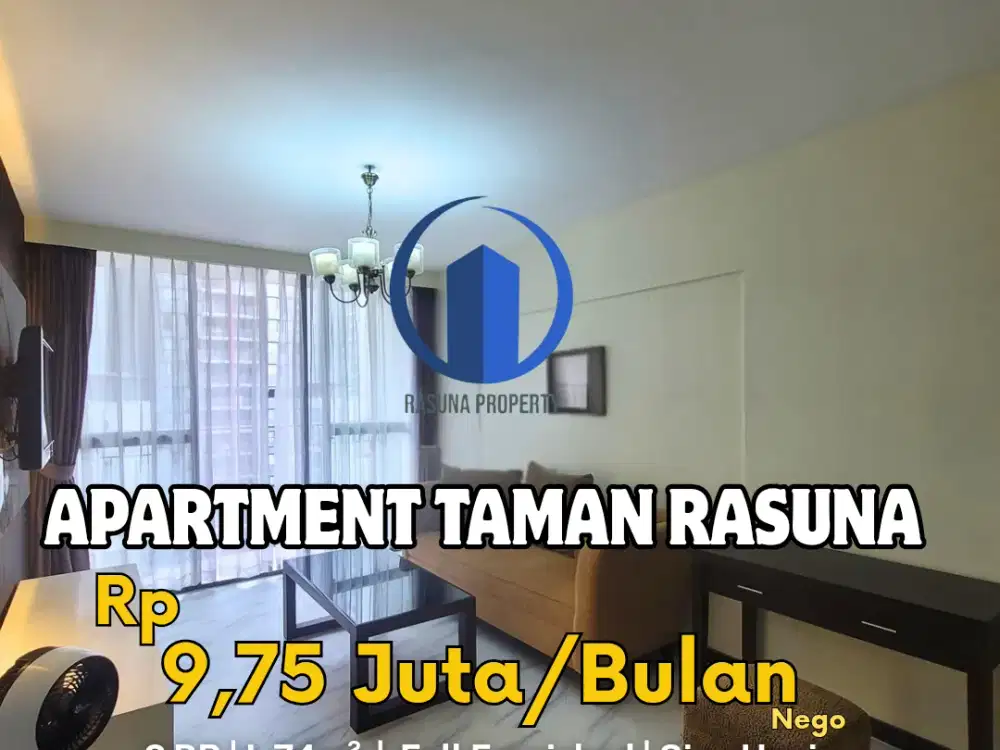 For Rent, Apartment Taman Rasuna, 2 BR | Full Furnished| New Renovation | Siap Huni