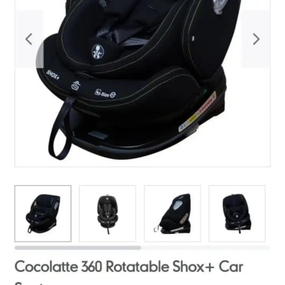 Carseat cocolate 360 rotatable shox