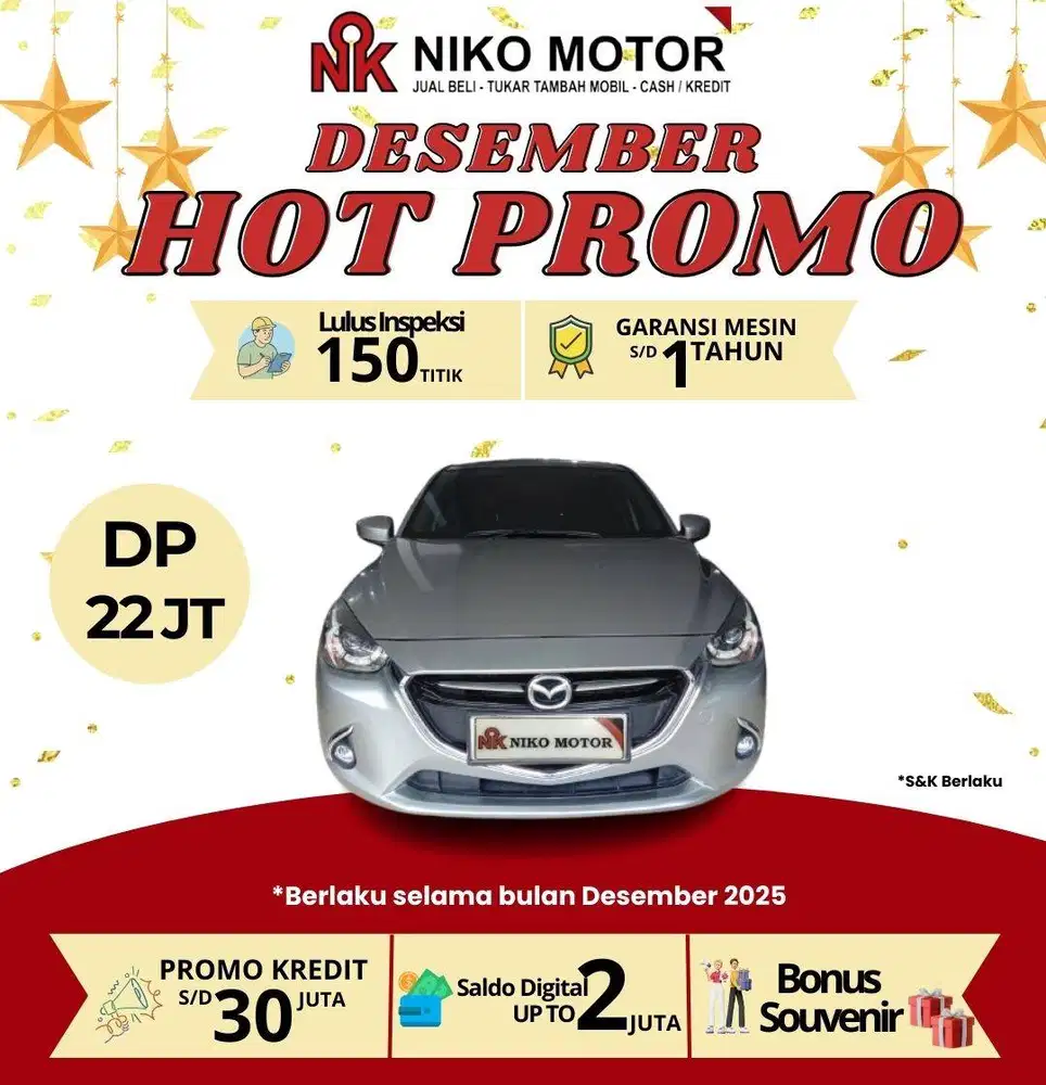 (ANTIK KM90RB) MAZDA2 1.5 R SKYACTIVE 2015 AT : 2014|2016