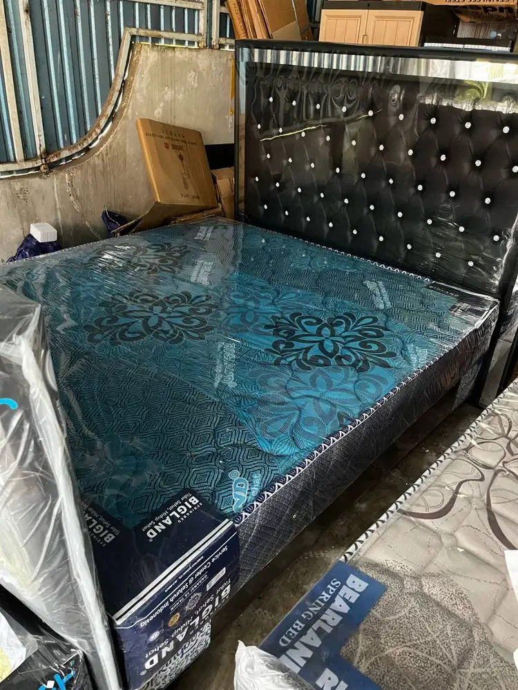 PROMO SET DIVAN KACA SPRINGBED BIGLAND UK 160X200 SALE