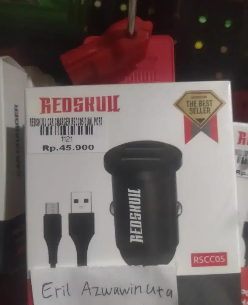 REDSKULLCAR CHARGER RSCCOS DUAL PORT