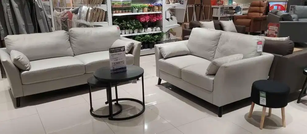 Promo Sofa Set Livy Grey 2S+3S