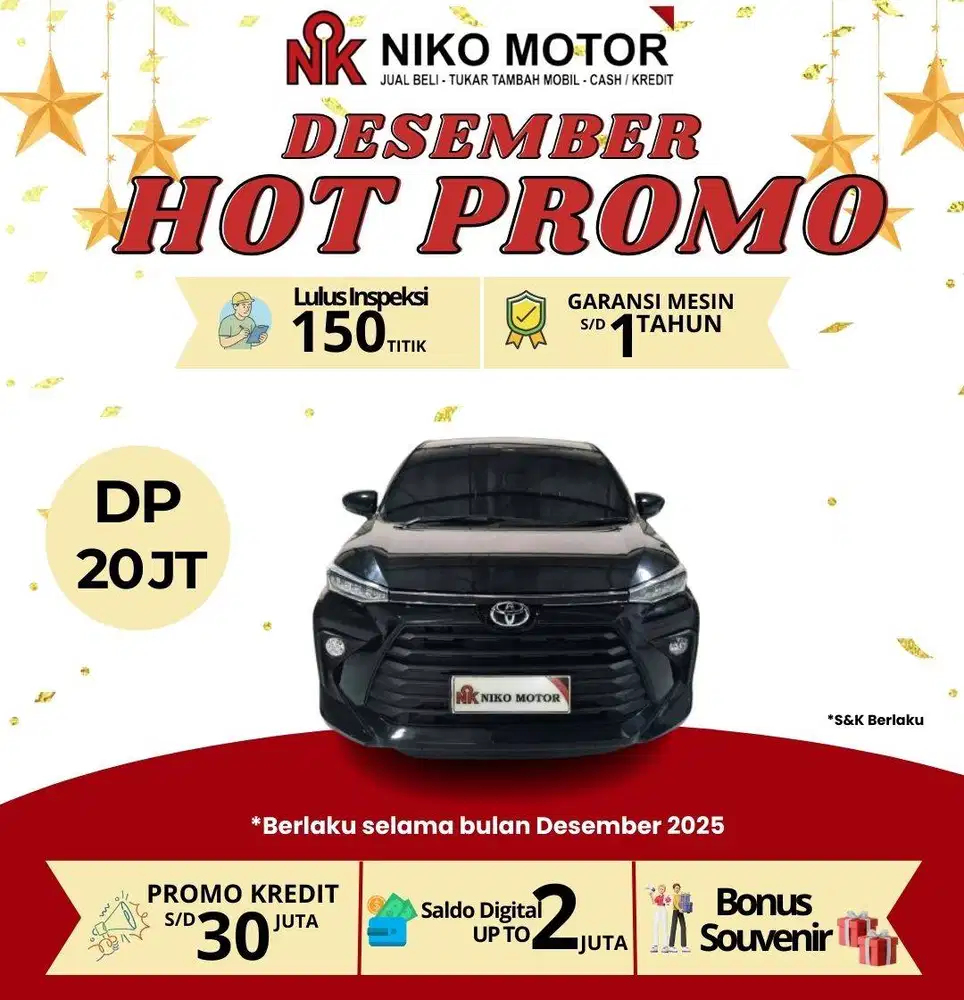 (SPT BARU KM17RB) AVANZA 1.5 G 2023 AT