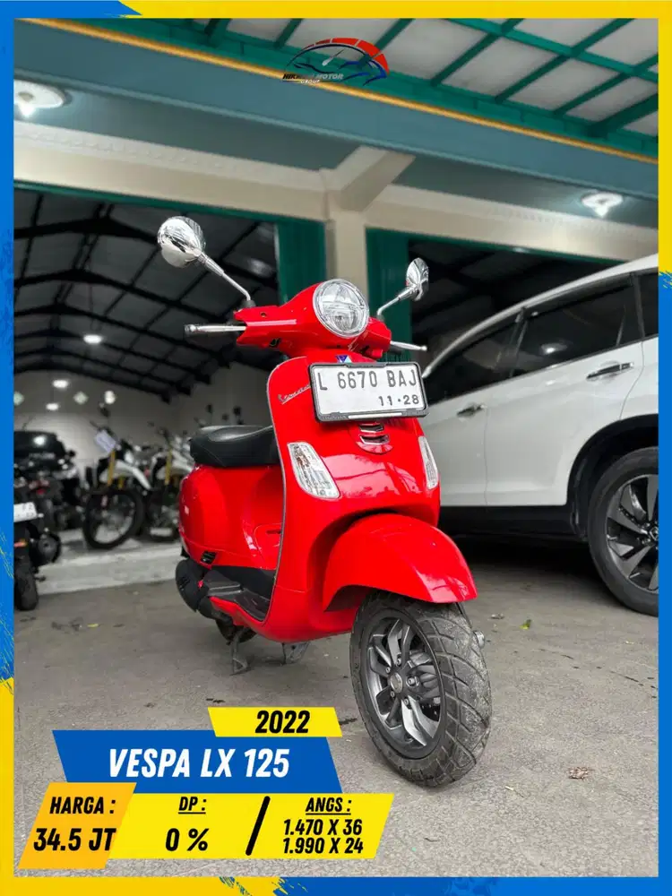 VESPA LX 125 2022 PLAT L READY BOSSKU HIKMAH MOTOR KEPUH MALANG
