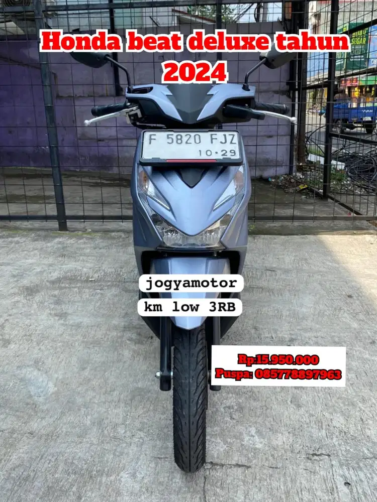 (B) honda beat deluxe tahun 2024